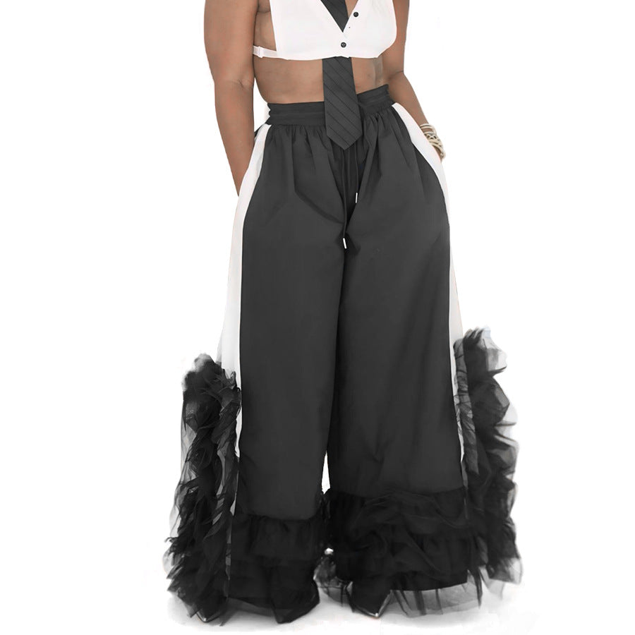 High-Waisted Casual Wide-Leg Pants For Women