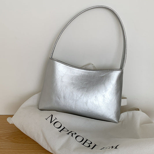 Solid Color Casual Square Tote Bag
