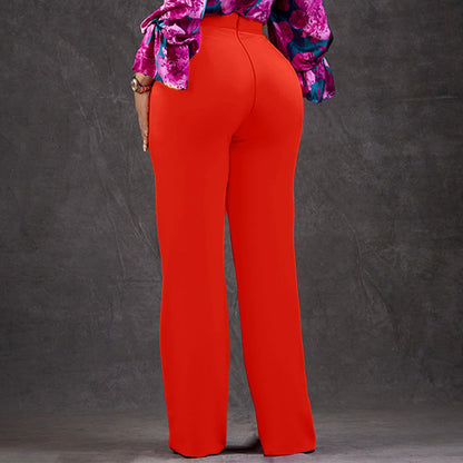 Elegant Wide-Leg Trousers For Women Comfortable All-Season Pants