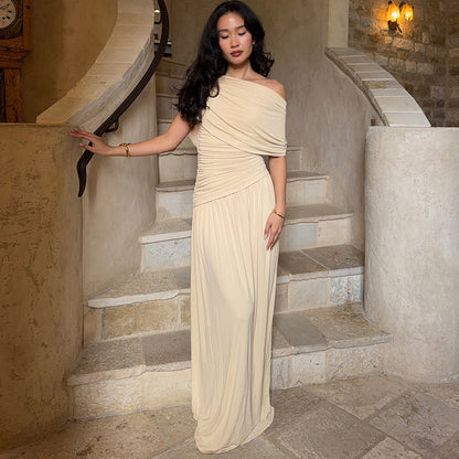 Elegant Off-Shoulder Long Dress For Women
