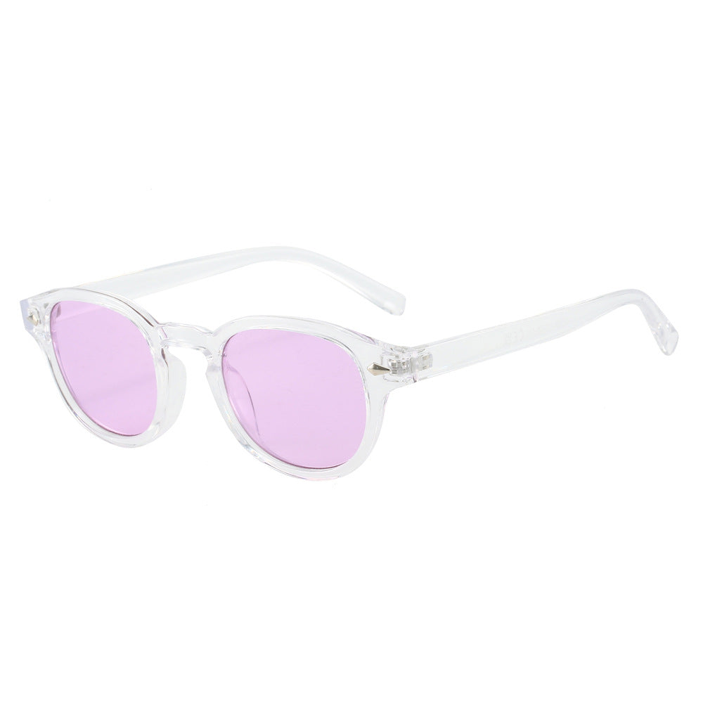 Vintage Round Frame Sunglasses for Men Stylish Casual Eyewear