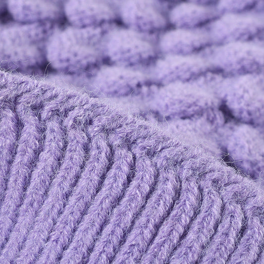 Solid Color Outdoors Pom Beanie