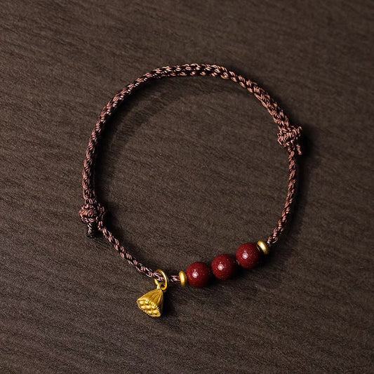 Purple Sand Hand Rope Good Luck Beads Hand-Woven Bracelet