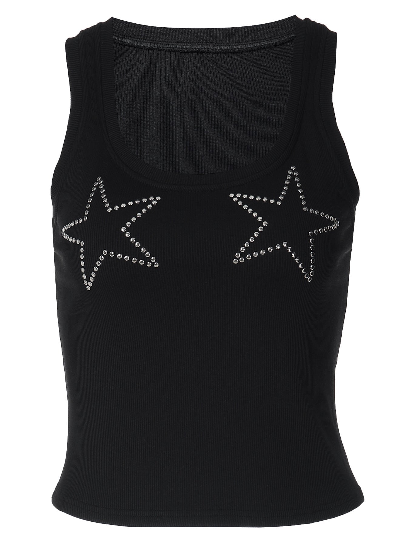 Trendy Sleeveless Rhinestone Tank Top for Women