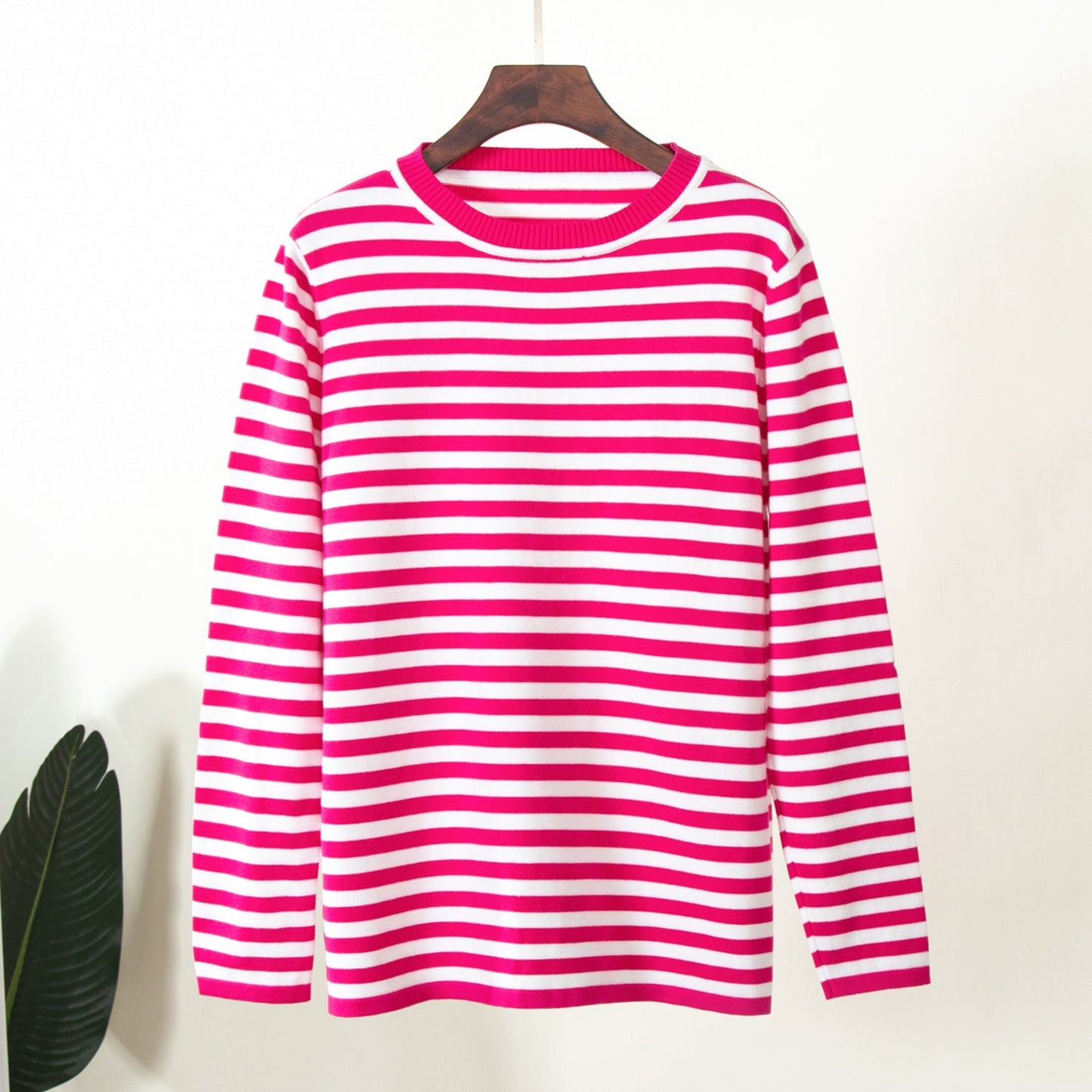 Classic Striped Knit Sweater for Women