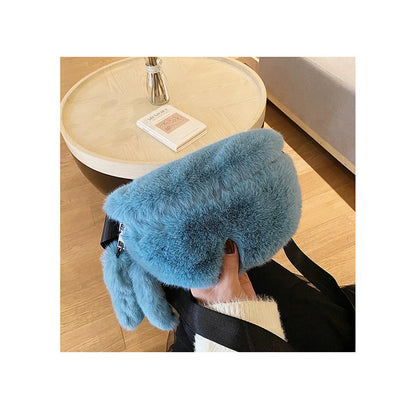 Trendy Plush Crossbody Bag for Women