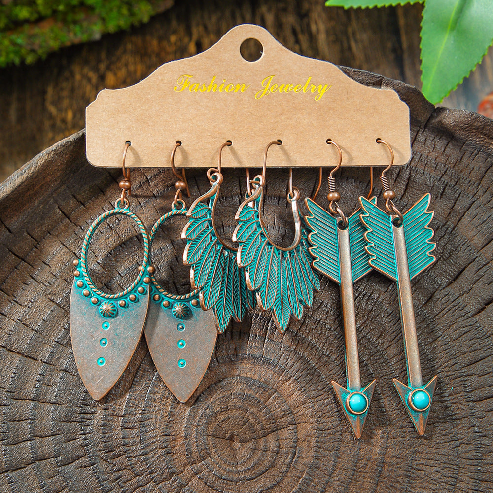 Bohemian Tassel Earrings Vintage Metal