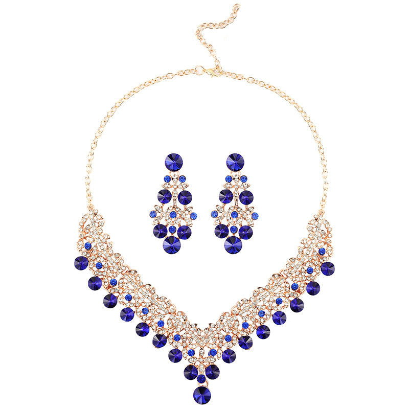 Bridal Necklace and Earrings Set Vintage Floral Accessories