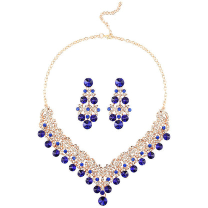 Bridal Necklace and Earrings Set Vintage Floral Accessories