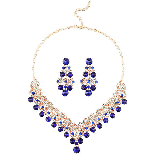 Bridal Necklace and Earrings Set Vintage Floral Accessories