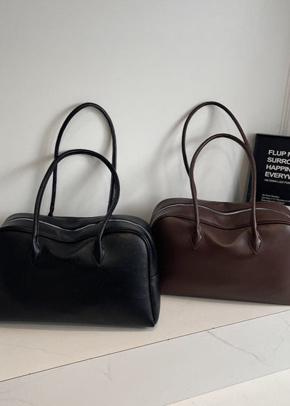 Structured Shoulder Bag Premium PU Leather
