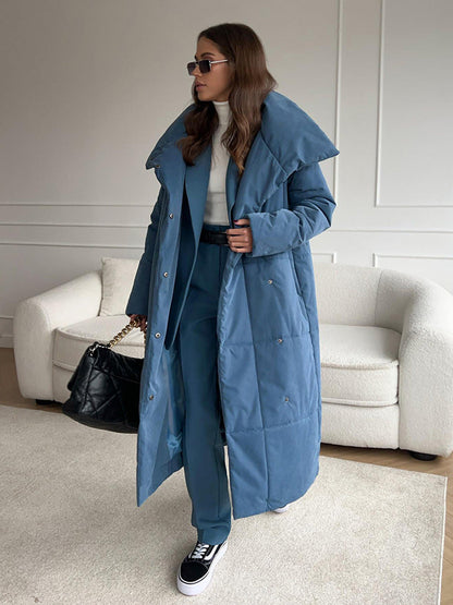 Long Padded Coat Casual Street Style