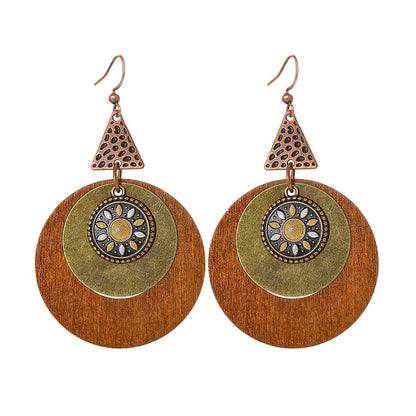 Bohemian Style Dangle Earrings Fashionable Colorful Vacation Accessories