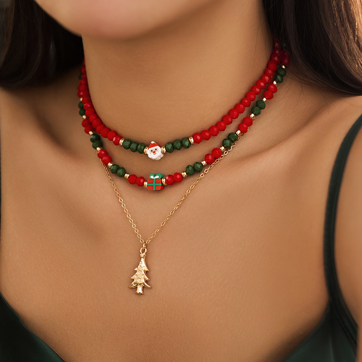 Christmas Snowman Choker Necklace for Women