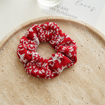 Christmas Hair Accessories Velvet Elastic Hair Tie