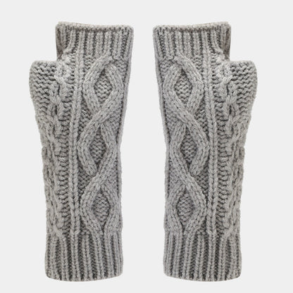 Solid Color Twist Simple Knit Hat & Scarf Sets