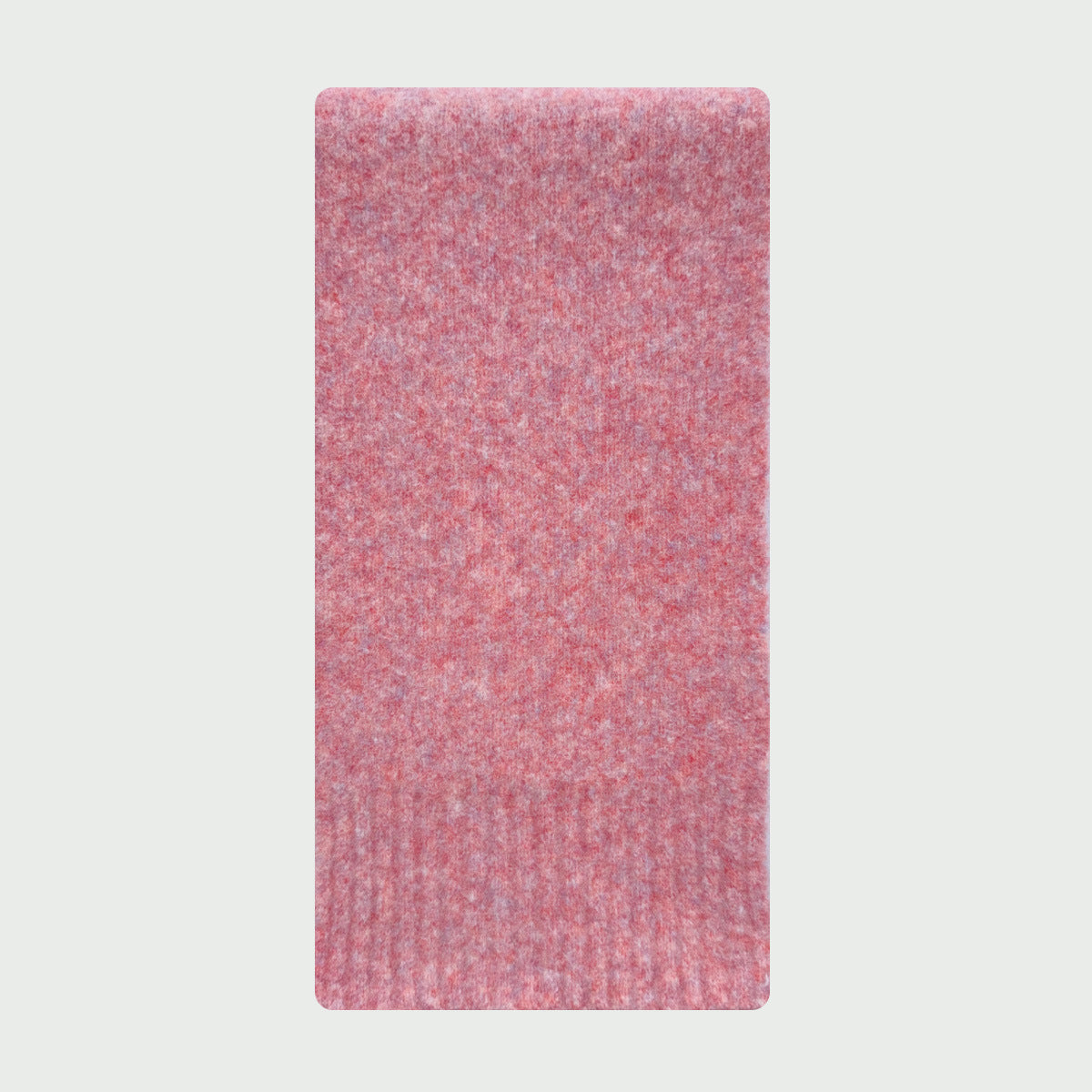 Solid Color Wool Knit Scarf for Women