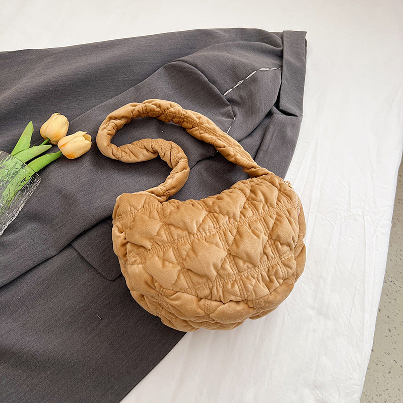 Trendy Velvet Cloud Bag Small Shoulder Bag