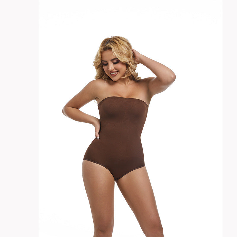 Seamless Wrap Bodysuit With Waist Control And Adjustable Features