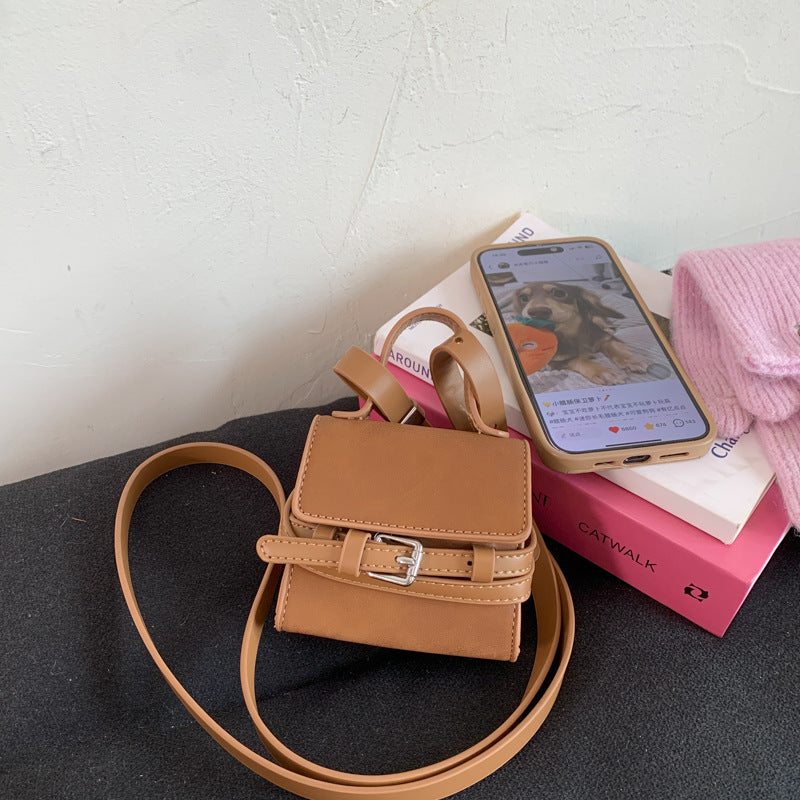 Mini Fashionable Tote Bag Trendy PU Crossbody Bag