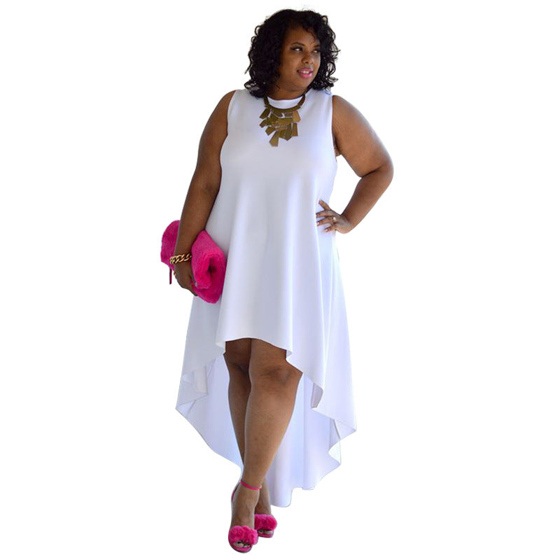 Stylish Plus Size Sleeveless Casual Dress