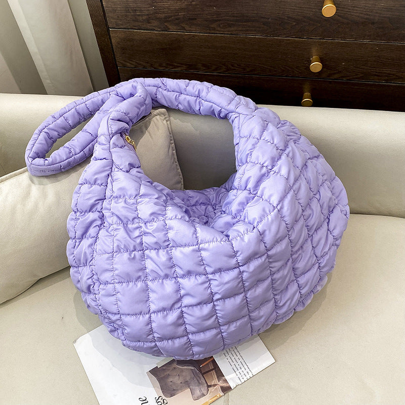 Chic Cloud Shoulder Bag Stylish Large Capacity Nylon Tote