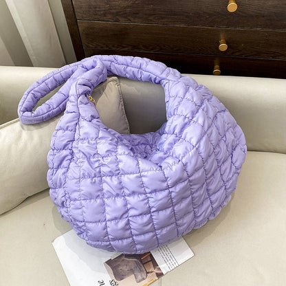 Chic Cloud Shoulder Bag Stylish Large Capacity Nylon Tote