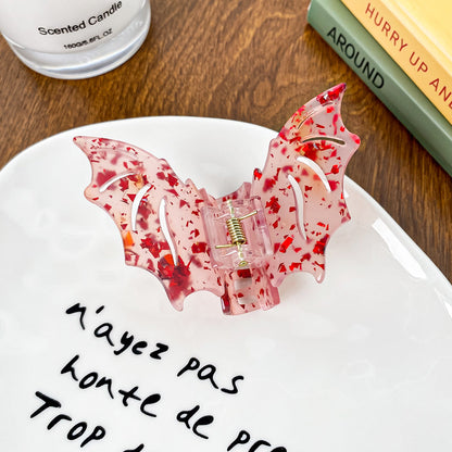 Gothic Halloween Bat Colorful Hair Claw