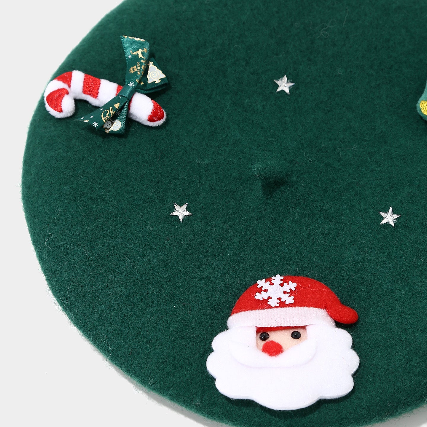 Winter Elegant Wool Blend Christmas Beanie Hat