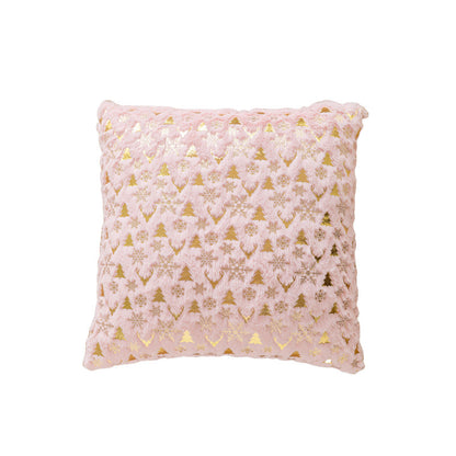 Soft Plush Christmas Snowflake Square Pillow Covers