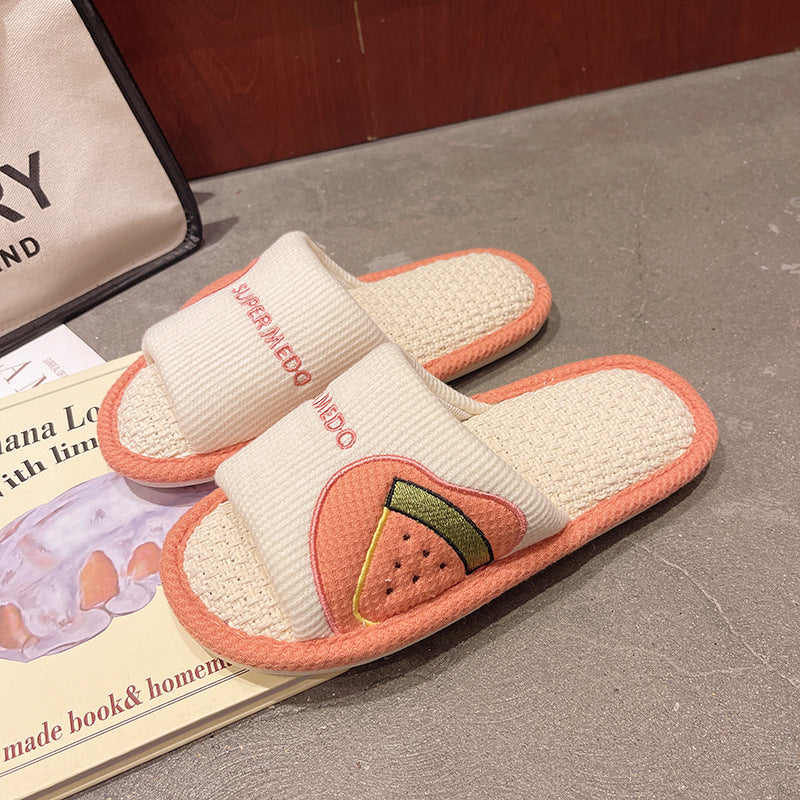Slipeer - Linen Fruit Indoor Slippers