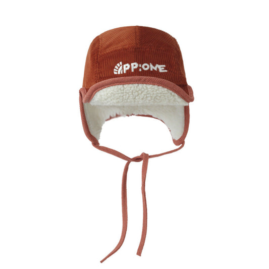 Winter Letter Embroidered Corduroy Trapper Hat