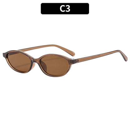 Retro Oval Sunglasses Chic UV400 Protection Eyewear