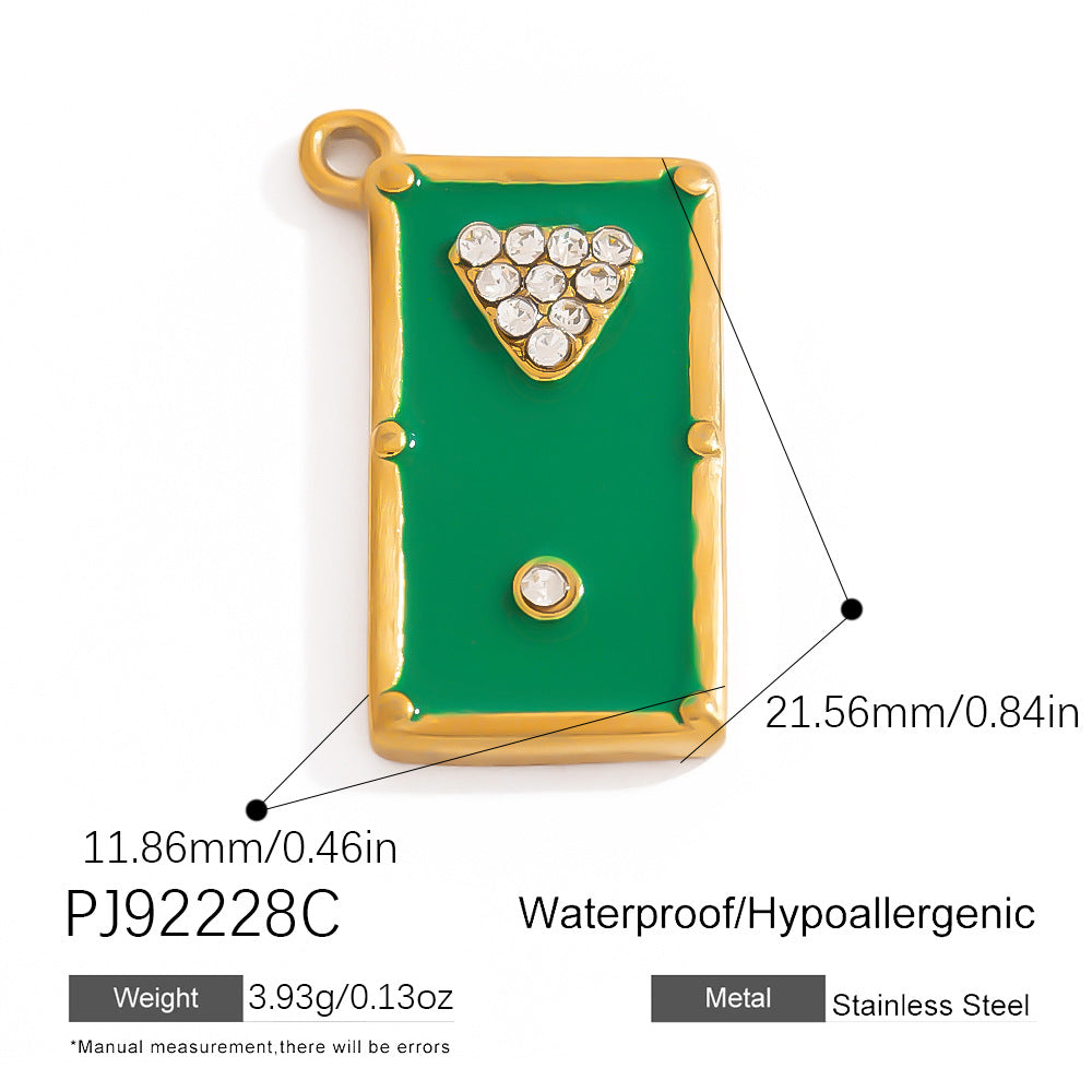 Stainless Steel DIY Sports Jewelry Accessories Keychain Pendant