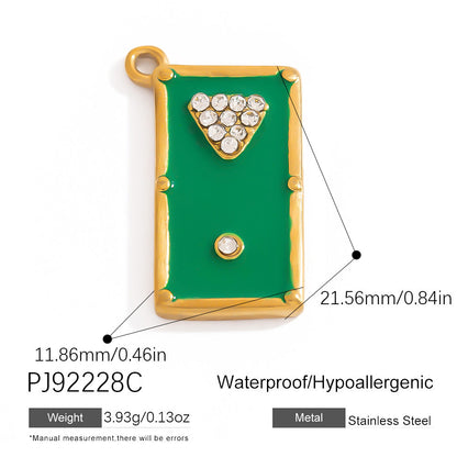 Stainless Steel DIY Sports Jewelry Accessories Keychain Pendant
