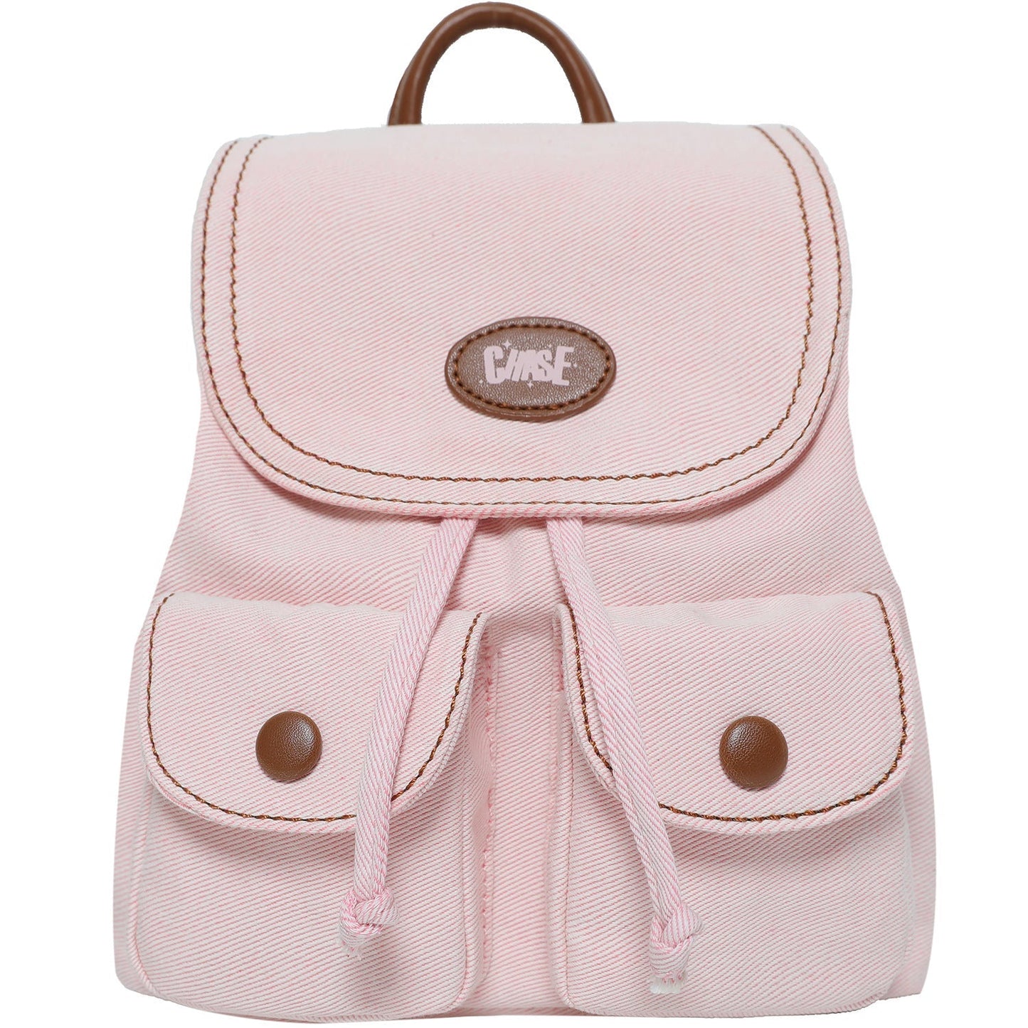 Cute Solid Color Denim Mini Backpack