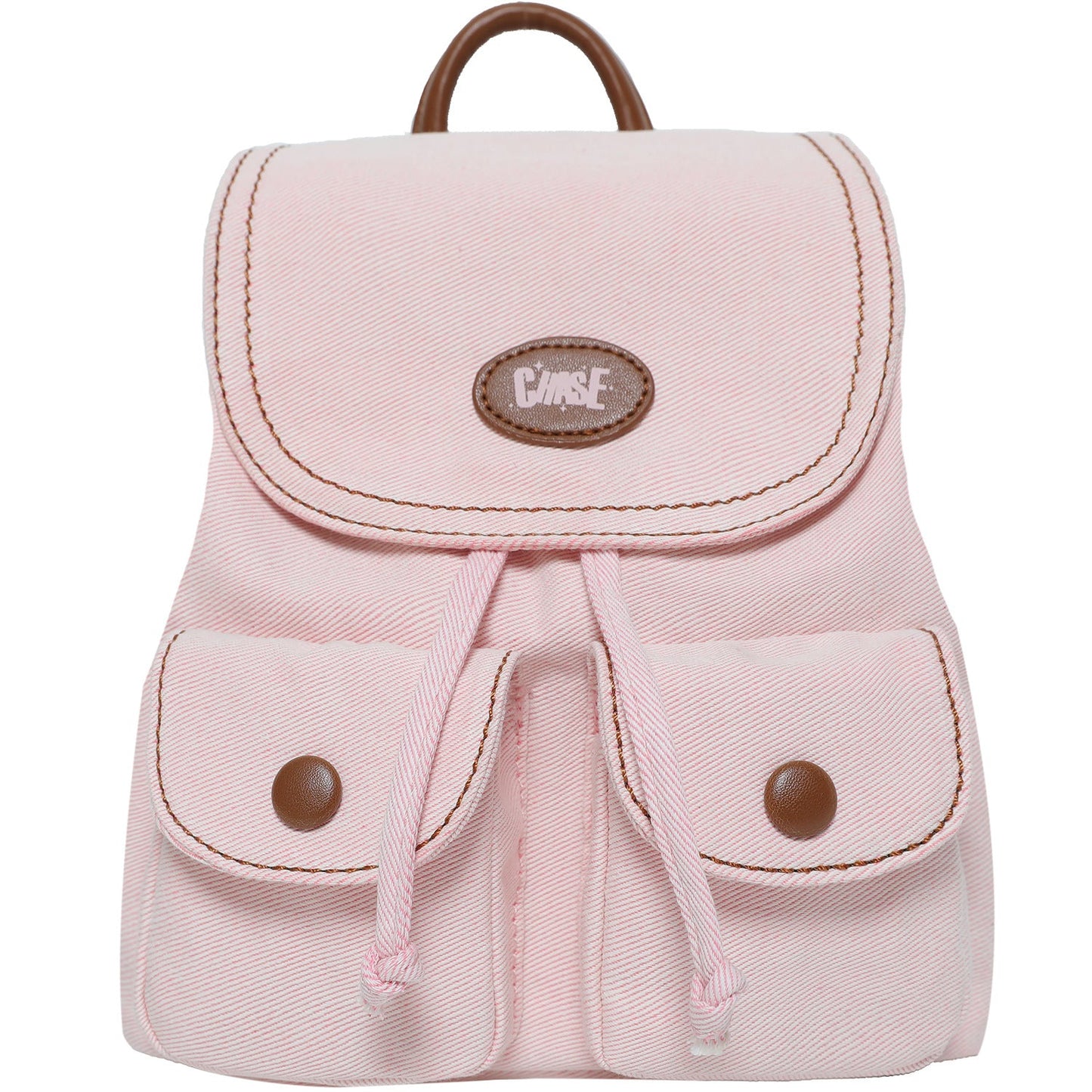 Cute Solid Color Denim Mini Backpack