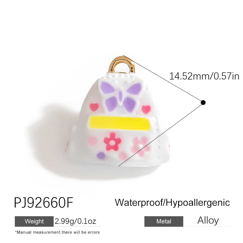 Alloy DIY Cartoon Car Pendant Droplet Decor