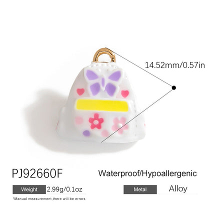 Alloy DIY Cartoon Car Pendant Droplet Decor