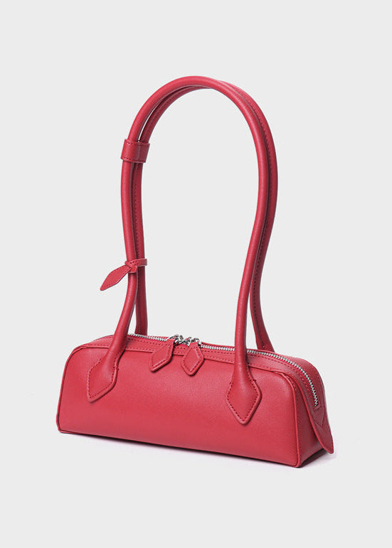 Mini Shoulder Bag Vegan Leather Bow Accent