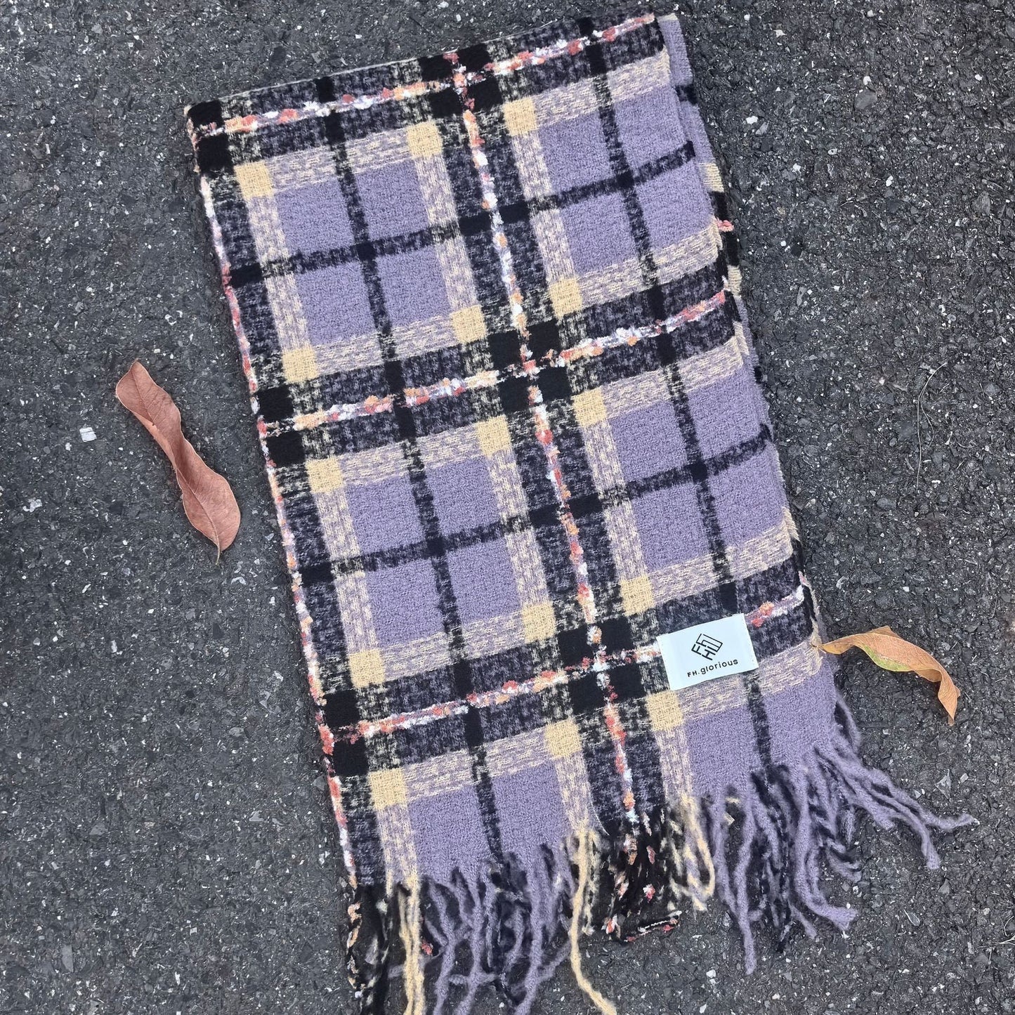 Classic Plaid Thicken Warm Christmas Theme Shawl
