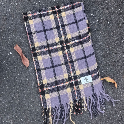 Classic Plaid Thicken Warm Christmas Theme Shawl