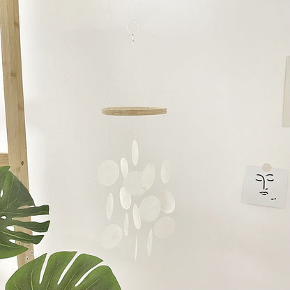 2+Simple Wooden Shell Suncatcher Hangings