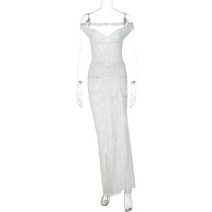 Sexy Lace Backless Jumpsuit Set for Party