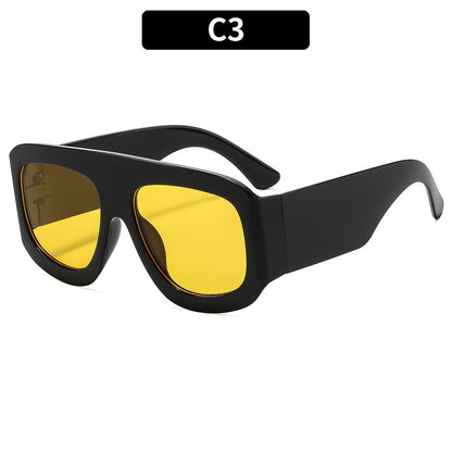 Trendy Square Frame UV400 Sunglasses Stylish Summer Eyewear