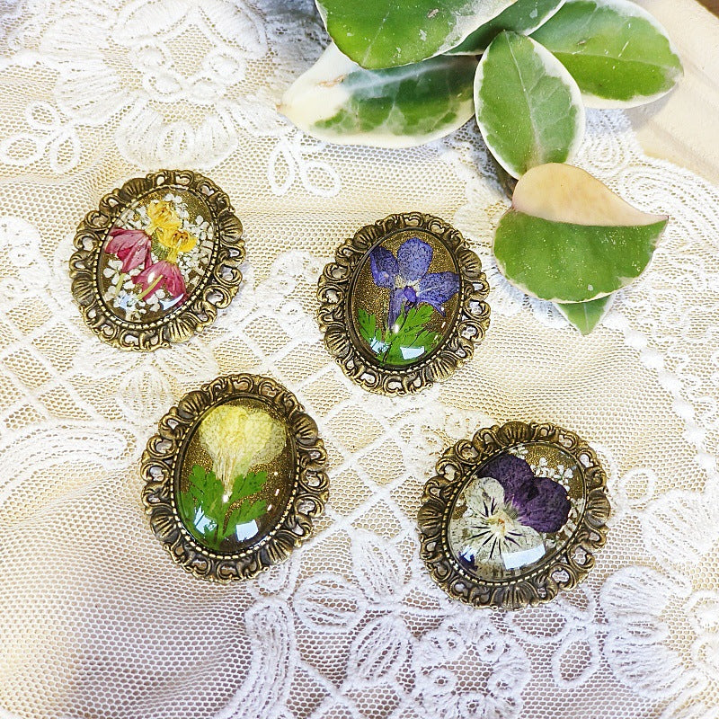 Flower-Inspired Handmade Vintage Floral Jewelry Set