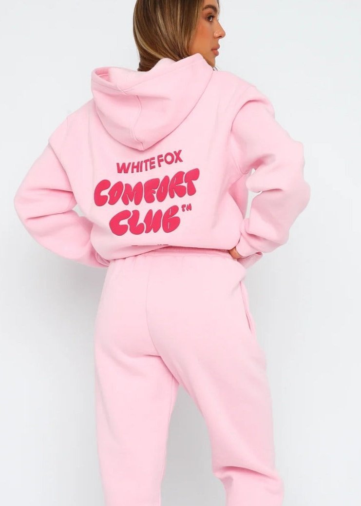 Oversized Hoodie And Jogger Set Plush Cotton