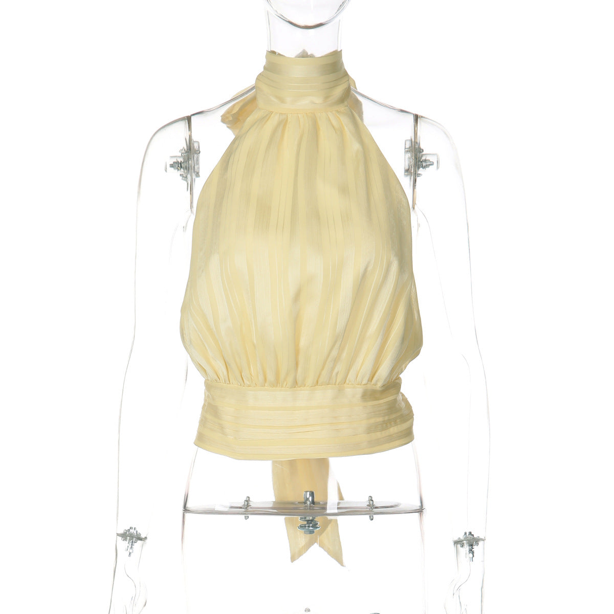 Sleeveless Backless Crop Top Sexy Casual