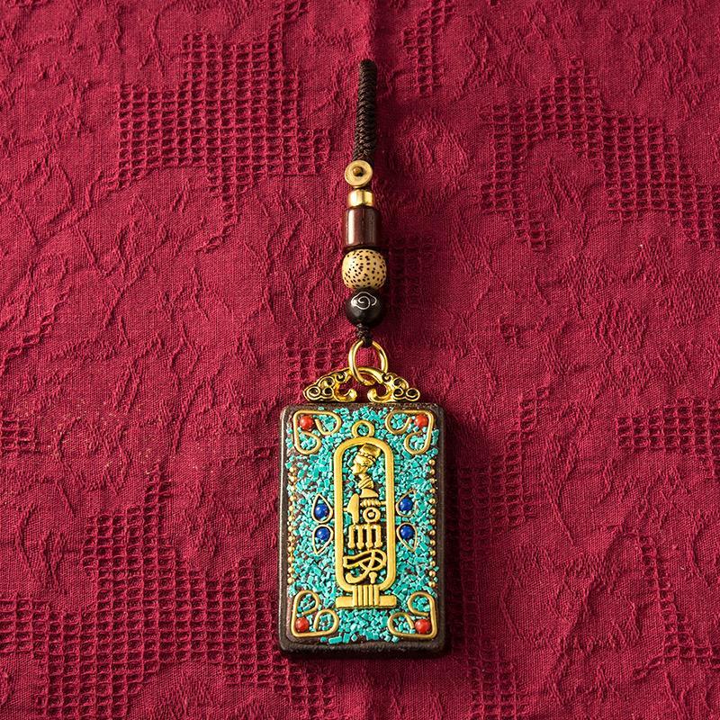 Nepal Exotic Keychain Pendant Creative Personality Men'S And Women'S Car Chain Red Hand Woven Rope Pendant