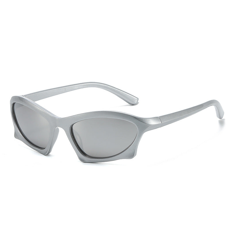 Geometric Retro Sunglasses Stylish Full Frame UV400 Protection